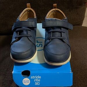 Stride Rite Blue Sneakers with Velcro Closure casual and dress shoes